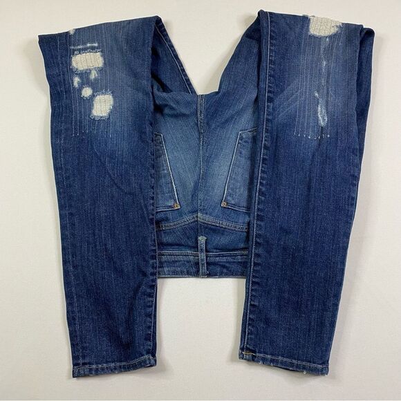 Sinclair Skinny Jeans Women's 28 Distressed Denim Mid Rise Stretch - Picture 8 of 11